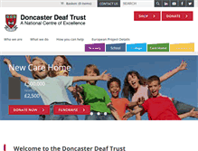 Tablet Screenshot of deaf-trust.co.uk